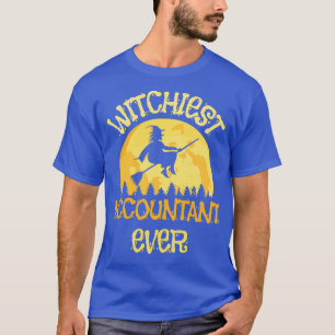 Camiseta Engraçado Contabilista Bruxa Humor do Halloween