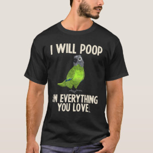 Camiseta Engraçado Conure Parrot Men Mulheres Pet Pet Pird
