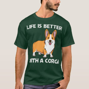 Camiseta Engraçado Corgi Art Para Homens Mulheres Welsh Cor