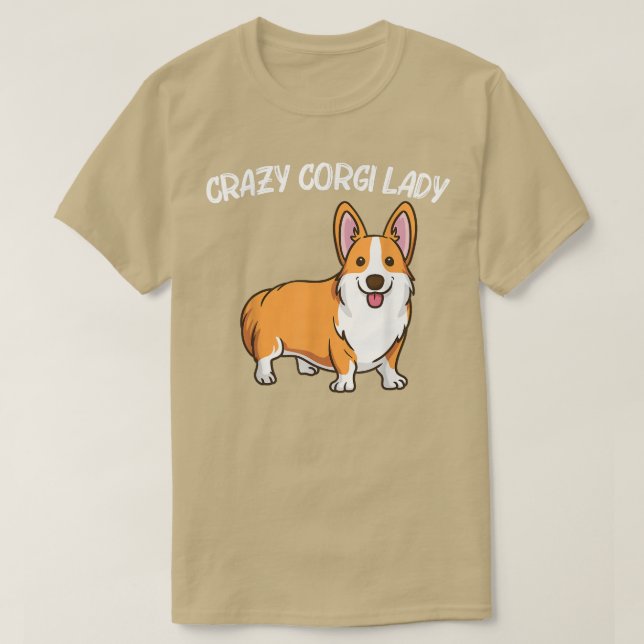 Camiseta Engraçado Corgi Art Para Mulheres Mãe Galsh Corgi  (Frente do Design)