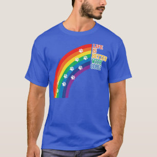 Camiseta Engraçado Corgi Dizendo Que A Vida É Melhor Com Co