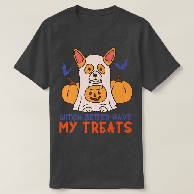 Camiseta Engraçado, Corgi, Tome Meus Tratamentos. (Frente do Design)