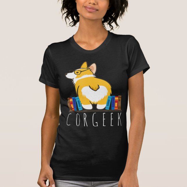 Camiseta Engraçado Corgis|Presente do tórax Corgi (Frente)
