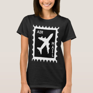 Camiseta Engraçado CORREIO AÉREO Avião Viagem Turista