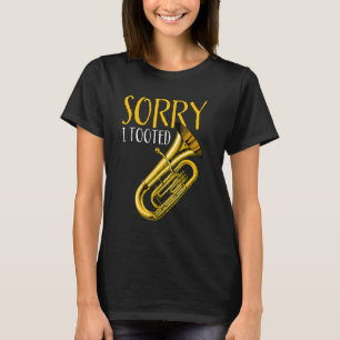 Camiseta Engraçado Cotação Banda Música Desculpe Eu Tocei E