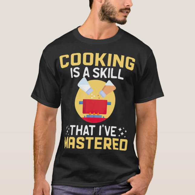 Camiseta Engraçado Cozinhar Presente Chefe Aniversário Pres (Frente)