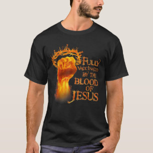 Camiseta Engraçado cristão totalmente vacinado pelo sangue