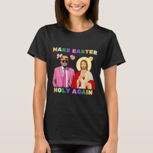 Camiseta Engraçado Cristo Jesus Faça a Páscoa Sagrada Novam