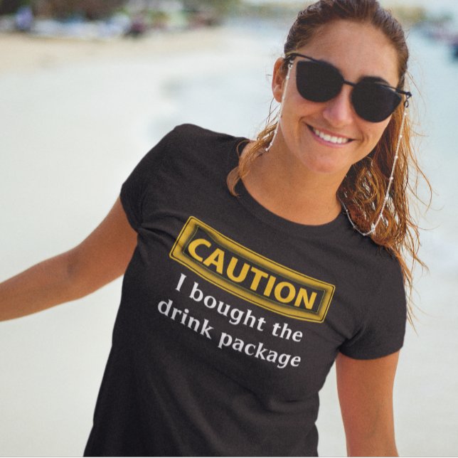 Camiseta Engraçado - Cuidado Encapsulamento De Bebidas Comp (Criador carregado)