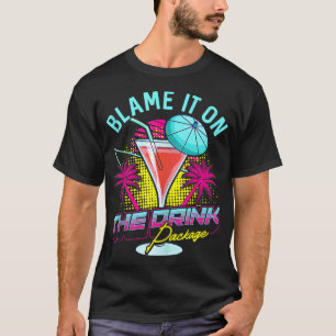 Camiseta Engraçado Culpa-O No Pacote Bebida Férias De Cruze
