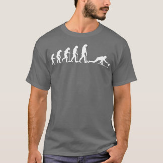 Camiseta Engraçado Curling Fan Evolution Jogos Invernos Cur