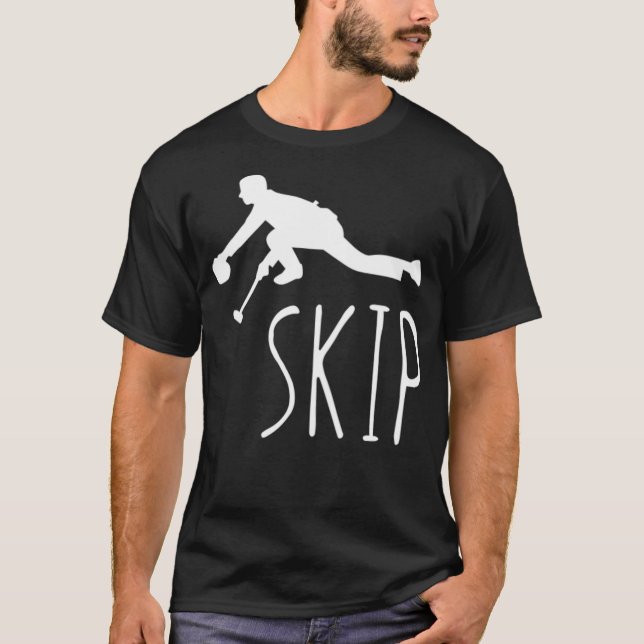 Camiseta Engraçado Curling Skip Legal Curler Gift (Frente)