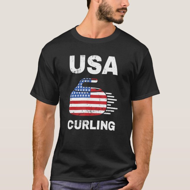 Camiseta Engraçado Curvatura Para Homens Mulheres Curvando  (Frente)