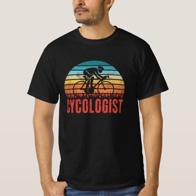 Camiseta Engraçado Cycologista Ciclista Presente (Frente)