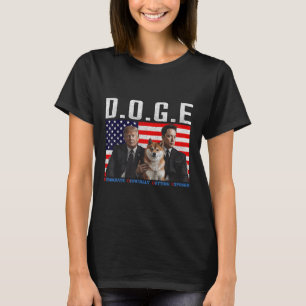 Camiseta Engraçado D.o.g. e Doge Democrats Oficialmente Obt