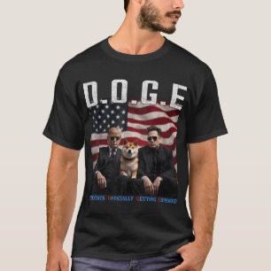 Camiseta Engraçado D.o.g. e Doge Democrats Oficialmente Obt