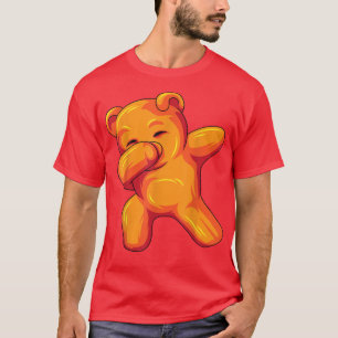 Camiseta Engraçado Dabbing Gummy Bear Dançando Urso Gummy B