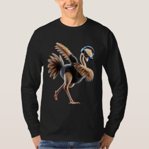 Camiseta Engraçado Dabbing Ostrich Bird Lover Dab Birdwatch