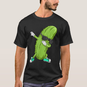 Camiseta Engraçado Dabbing Pickle Gift Cute Dancing Pepino