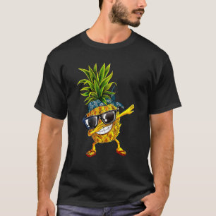 Camiseta Engraçado Dabbing Pineapple Sunvidles Aloha Summer