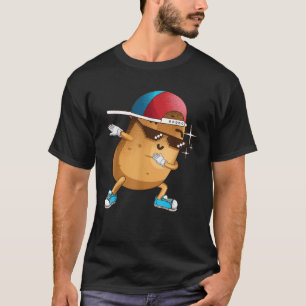 Camiseta Engraçado Dabbing Potato Gift Dançando Legal Spuds