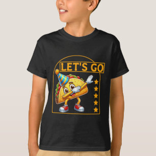 Camiseta Engraçado Dabbing Taco Vamos Go Taco Party Humor T