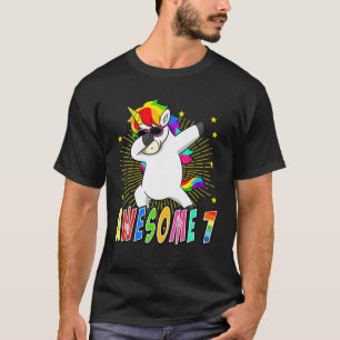 Camiseta Engraçado Dabbing Unicorn Birthday Gift