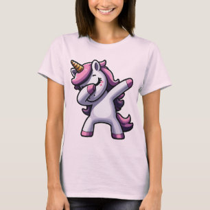 Camiseta Engraçado Dabbing Unicorn Cute For Unicorn Lover