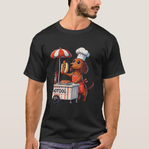 Camiseta Engraçado Dachshund Cachorro Weenie Sausage Sanduí