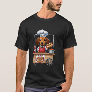 Camiseta Engraçado Dachshund Cachorro Weenie Sausage Sanduí