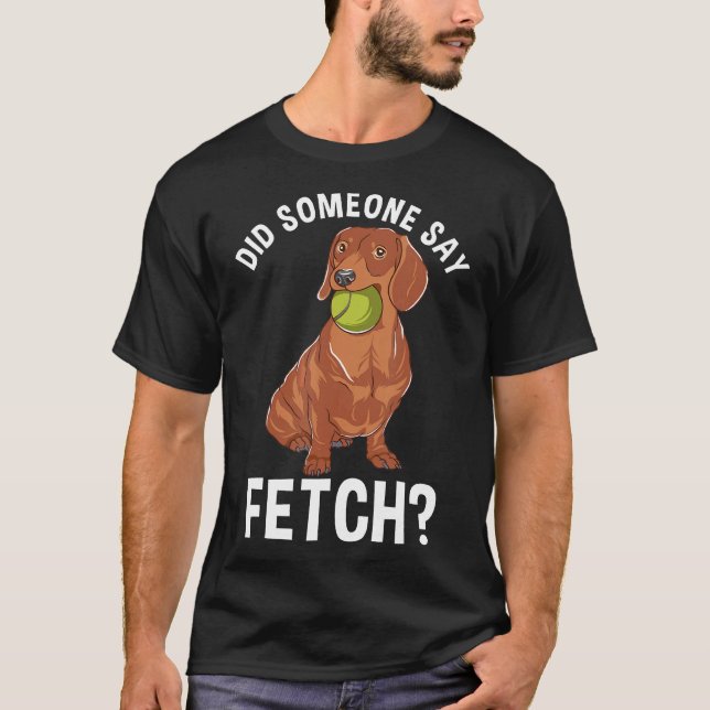 Camiseta Engraçado Dachshund Design Cachorro Weiner Puppy G (Frente)