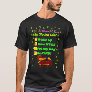 Camiseta Engraçado Dachshund Pet Pai Wiener Cachorro Mãe Bo
