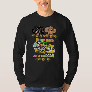 Camiseta Engraçado Dachshund Pet Wiener Cachorro Dois Dias