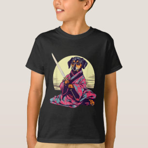 Camiseta Engraçado Dachshund Wiener Dog Japonês Tatuagem Uk