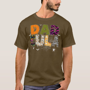 Camiseta Engraçado Dadcula Halloween Pai Costume Spider Web