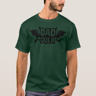 Camiseta Engraçado Dadcula Halloween Pai Dacula Costume Mom