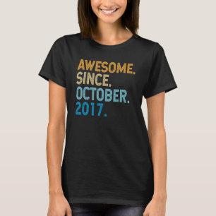 Camiseta Engraçado De 5 Anos Desde Outubro De 2017 5 B