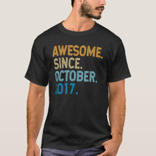 Camiseta Engraçado De 5 Anos Desde Outubro De 2017 5 B