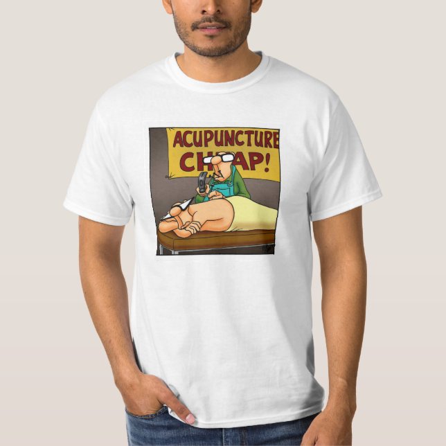 Camiseta Engraçado de Acupuntura Médica (Frente)