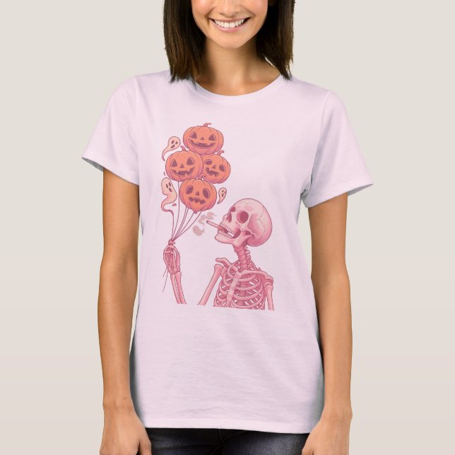 Camiseta Engraçado de aniversário do Halloween (Frente)