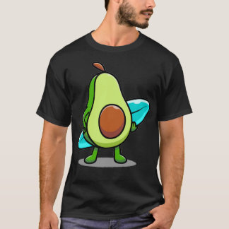 Camiseta Engraçado de avocado surfando presentes de verão