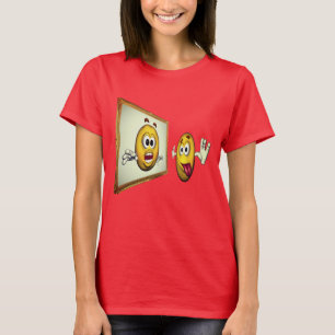 Camiseta Engraçado De bobo No Espelho