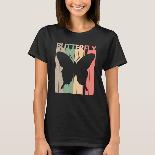 Camiseta Engraçado de borboleta (Frente)