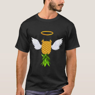 Camiseta Engraçado de cabeça para baixo do ananás de abacax