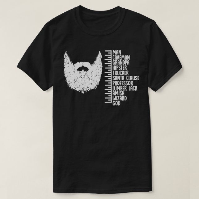 Camiseta Engraçado de crescimento da barba (Frente do Design)