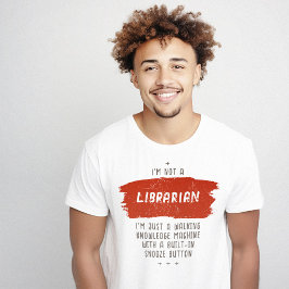 Camiseta Engraçado de Definição Bibliotecária