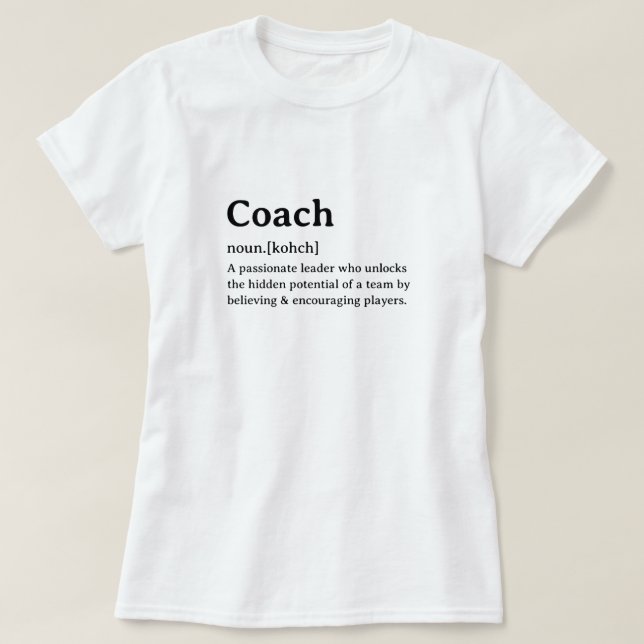 Camiseta Engraçado de Definição de Dicionário (Frente do Design)