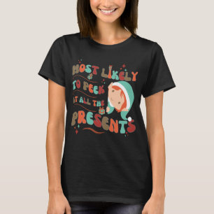 Camiseta Engraçado de espiar todos os presentes
