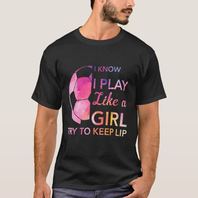 Camiseta Engraçado De Futebol Que Sei Que Toco Como Uma Rap (Frente)