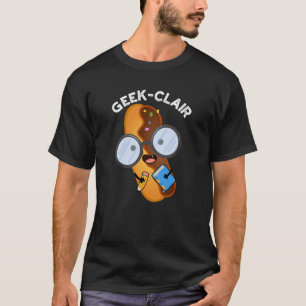 Camiseta Engraçado de geek Engraçado Eclair Pun Dark BG